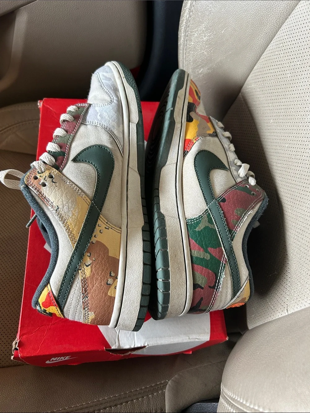 Nike Camo Dunks size 10